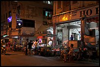 Street food stalls at night. George Town, Penang, Malaysia