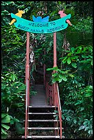 Gate, Bukit Nanas Reserve. Kuala Lumpur, Malaysia ( color)