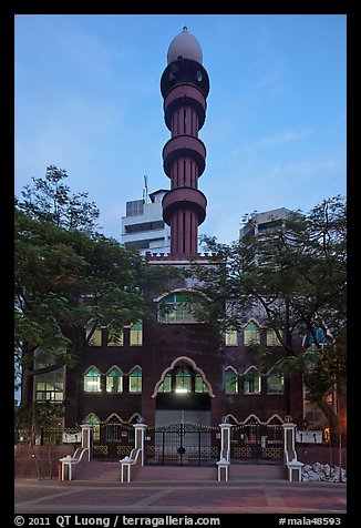 Mosque at dawn, Little India. Kuala Lumpur, Malaysia