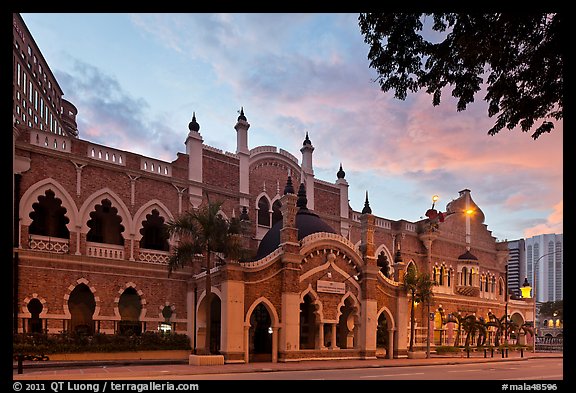 Historic City theater at sunrise. Kuala Lumpur, Malaysia