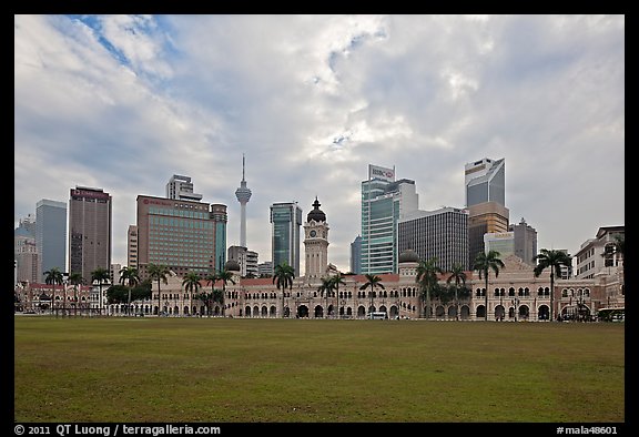 Kuala Lumpur Skyline from Merdeka Square. Kuala Lumpur, Malaysia (color)