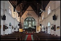 Interior of St Mary Cathedral. Kuala Lumpur, Malaysia (color)