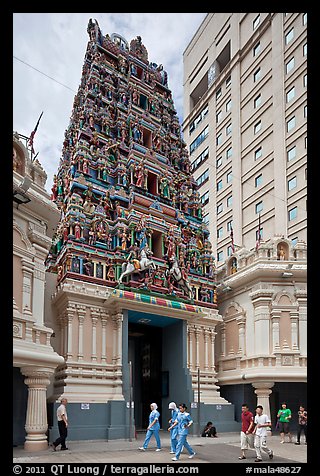 Sri Mahamariamman South Indian Temple. Kuala Lumpur, Malaysia