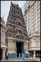 Sri Mahamariamman South Indian Temple. Kuala Lumpur, Malaysia (color)