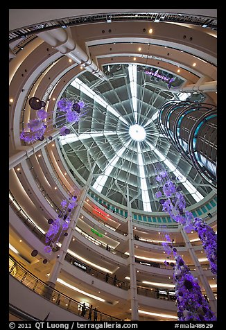 Dome inside Suria KLCC. Kuala Lumpur, Malaysia