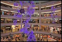 Shopping mall with Christmas decor, Suria KLCC. Kuala Lumpur, Malaysia