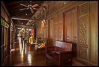 Corridor, sultanate palace. Malacca City, Malaysia (color)