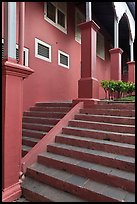 Stairs and columns, Stadthuys. Malacca City, Malaysia