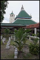 Masjid Kampung Hulu mosque in Javanese style architecture. Malacca City, Malaysia ( color)