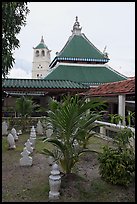 Masjid Kampung Hulu mosque in Javanese style architecture. Malacca City, Malaysia