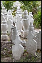 Muslim tombstones, Masjid Kampung Hulu. Malacca City, Malaysia