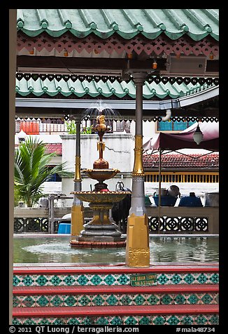 Ablution fountain, Masjid Kampung Hulu. Malacca City, Malaysia