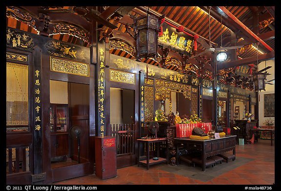 Cheng Hoon Teng, oldest Chinese temple in Malaysia (1646). Malacca City, Malaysia (color)