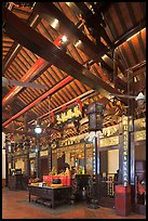 Altar of Guanyin (Goddess of Mercy) inside Cheng Hoon Teng temple. Malacca City, Malaysia ( color)