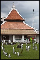 Kampung Kling Mosque with multiered meru roof. Malacca City, Malaysia