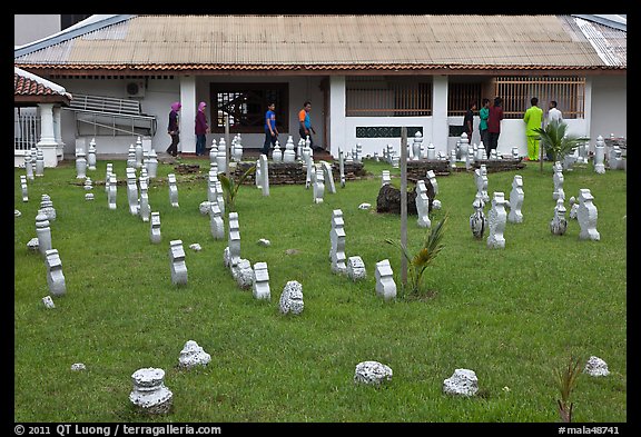 Cemetery and Kampung Kling Mosque. Malacca City, Malaysia