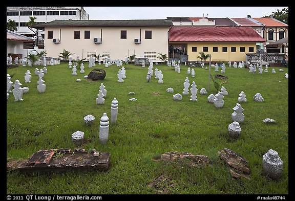 Cemetery of Kampung Kling Mosque. Malacca City, Malaysia