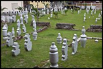 Islamic gravestones, Kampung Kling. Malacca City, Malaysia (color)