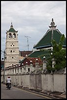 Minaret and Javanese style roof, Masjid Kampung Hulu. Malacca City, Malaysia