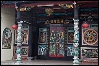 Hokkien Huay Kuam temple gate. Malacca City, Malaysia