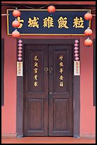 Chinese door. Malacca City, Malaysia