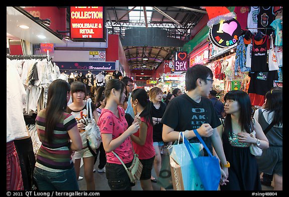 Covered market, Bugis St Market. Singapore (color)