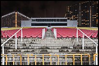 Stadium and hotels at night. Singapore ( color)