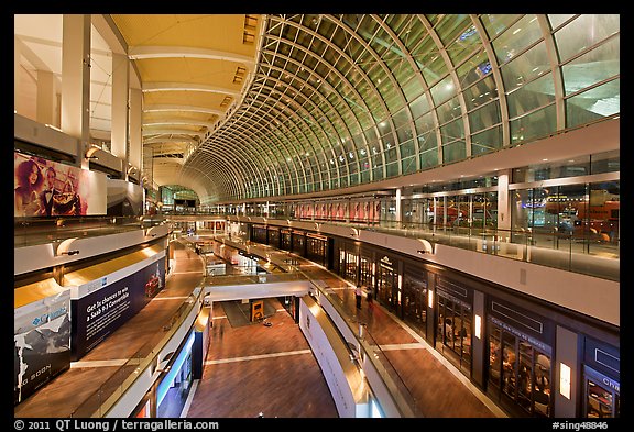 Inside the Shoppes at  Marina Bay Sands. Singapore