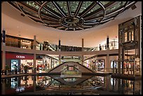 Pool and canal in the Shoppes, Marina Bay Sands. Singapore ( color)