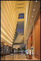 Main lobby, Marina Bay Sands hotel. Singapore (color)
