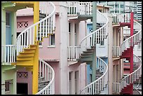 Spiral staircases. Singapore ( color)