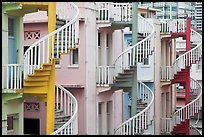 Spiral staircases. Singapore (color)