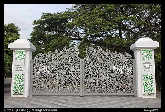 Entrance of Singapore Botanical Gardens. Singapore