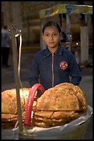 Young street food vendor by night. Guadalajara, Jalisco, Mexico