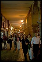 Shopping arcade by night. Guadalajara, Jalisco, Mexico