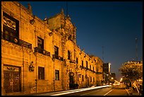 Palacio del Gobernio (Government Palace) by night. Guadalajara, Jalisco, Mexico (color)