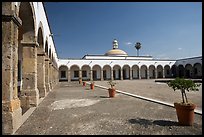 Main courtyard inside Hospicios de Cabanas. Guadalajara, Jalisco, Mexico