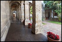 Corridor and small courtyard inside Hospicios de Cabanas. Guadalajara, Jalisco, Mexico ( color)