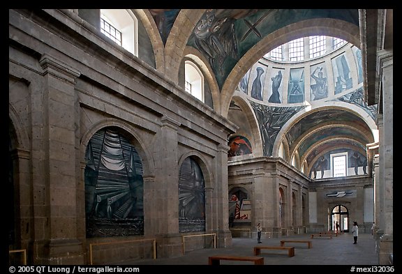 Chapel decorated by Mexican muralist Jose Clemente Orozco. Guadalajara, Jalisco, Mexico