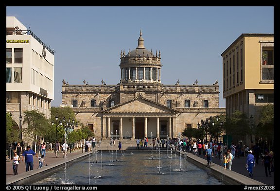 Basin and Hospicios de Cabanas. Guadalajara, Jalisco, Mexico