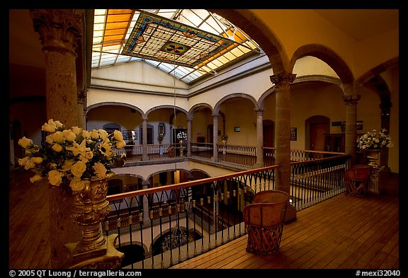 Historic Hotel Frances. Guadalajara, Jalisco, Mexico (color)