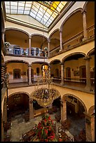 Interior of four-century old Hotel Frances. Guadalajara, Jalisco, Mexico