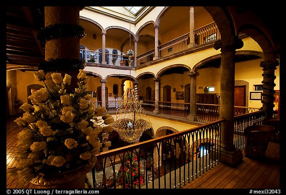 Inside Hotel Frances. Guadalajara, Jalisco, Mexico