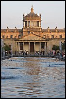 Basin and Hospicios de Cabanas at sunset. Guadalajara, Jalisco, Mexico (color)