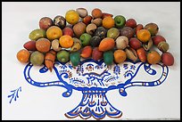Ceramic fruits, museo regional de la ceramica de Jalisco, Tlaquepaque. Jalisco, Mexico (color)