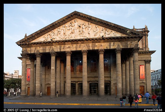 Teatro Degollado. Guadalajara, Jalisco, Mexico (color)