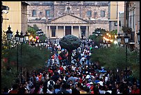 Crowds on Plaza Tapatia. Guadalajara, Jalisco, Mexico ( color)