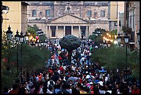 Crowds on Plaza Tapatia. Guadalajara, Jalisco, Mexico