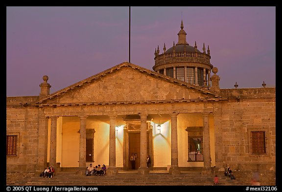 Hospicio Cabanas at night. Guadalajara, Jalisco, Mexico