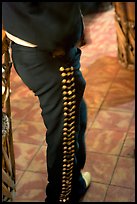 Detail of pants of a mariachi musician , Tlaquepaque. Jalisco, Mexico (color)